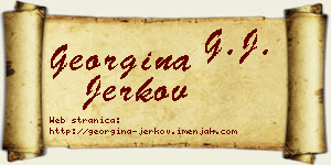 Georgina Jerkov vizit kartica